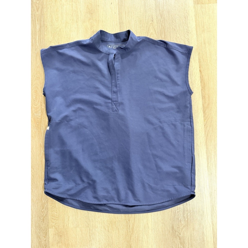 Figs Rafaela Scrub Top Small Navy Blue Oversized Women's Comfort Loose Fit
